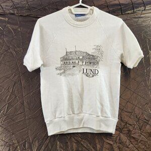 Vintage Lund BC Short Sleeve Sweatshirt Size Small Penmans